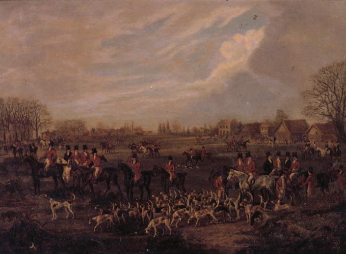 Dean Wolstenholme The Essex Hunt,1831 A set of Four Paintings